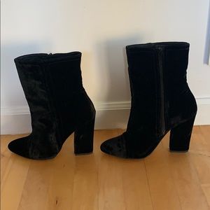 Shelly’s London Velvet Booties